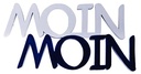 Holzschrift "Moin Moin"
