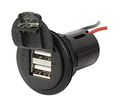 USB Einbau Doppel-Ladesteckdosen QG02411
