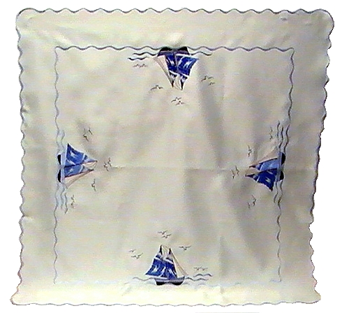 Tischdecke, weiß