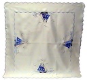 Tischdecke, weiß