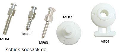 MINAX-Schnellverschluss Oberteil (10-St.Pack) schwarz