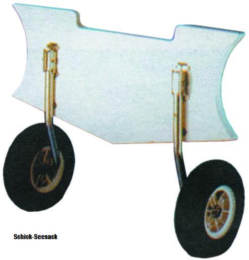 Transporträder für Schlauchboote 150 kg