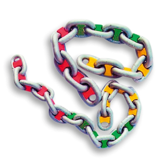 Kettenmarkierung Set farblich gemisch 6 mm