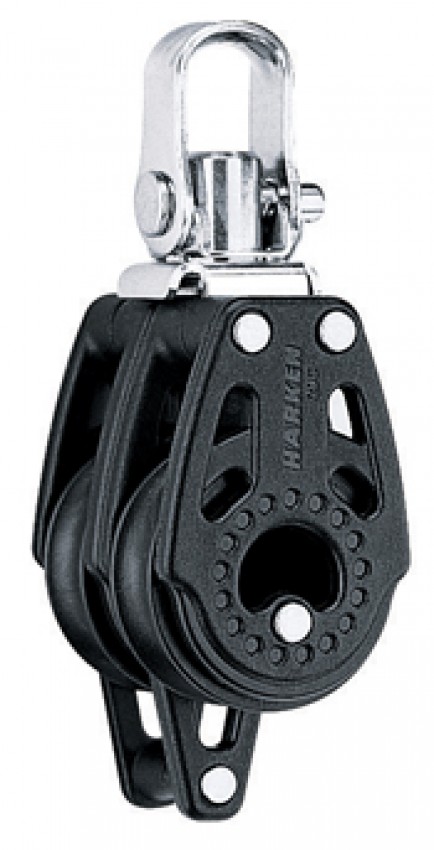 Harken 29mm Carbo Doppelblock mit Wirbel und Hundsfott