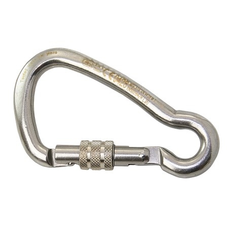 Karabinerhaken 80mm SCREW-Lock Edelst. 1.4401