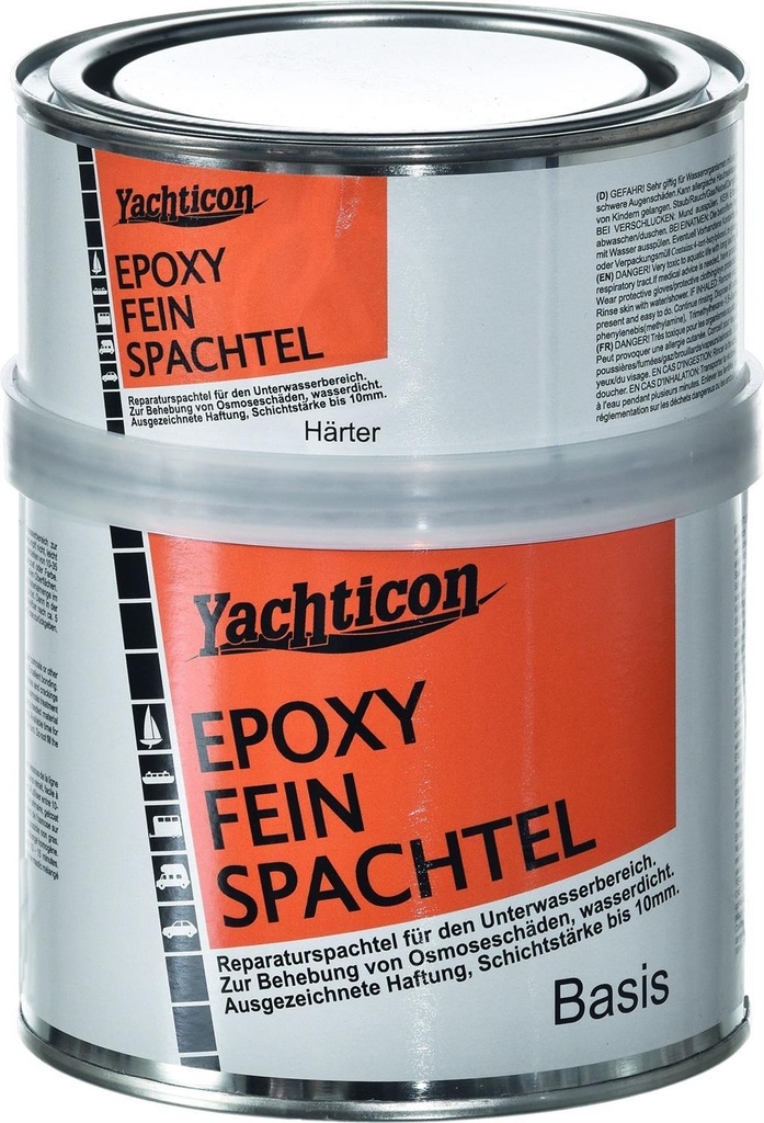 Yachticon Epoxy Feinspachtel mit Härter 450 g