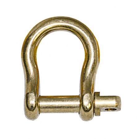 Messingschäkel geschweift 4mm