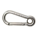 Edelst.-Karabinerhaken mit Kausch 'GENIUS' 80mm