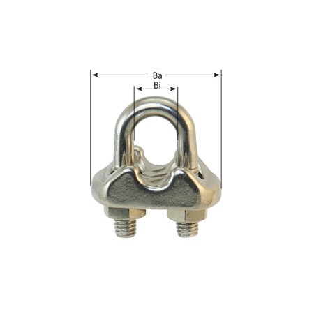 Bügelseilklemme Edelstahl für 3mm