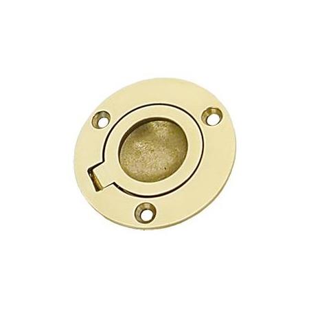 Einlassgriff Messing 60mm RUND