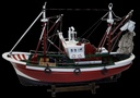 Atlantiktrawler "Red Lady" ca. 46 x 32 x 12 cm