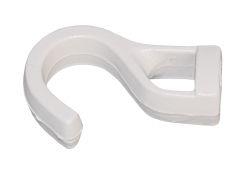 Kunststoffhaken für 8mm weiss