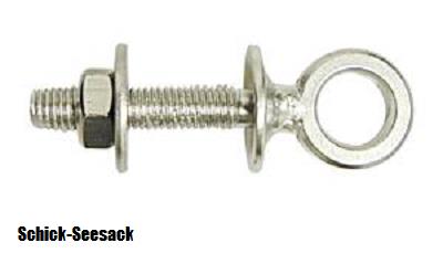 Edelstahl-Ringbolzen M6 x 60mm