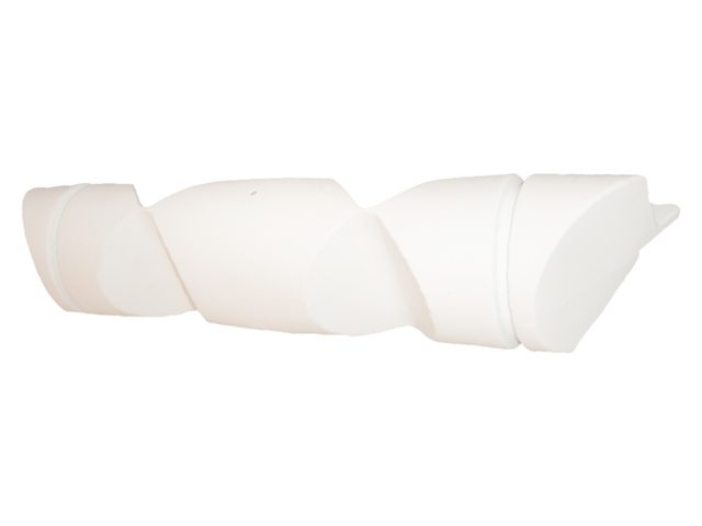 Winkelstegfender 100x19x19 cm schwarz