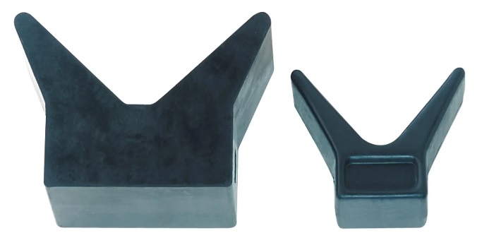 Bugpuffer aus schwarzem Gummi 75 x 75 mm