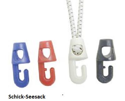 Kunststoffhaken f.4mm WEISS