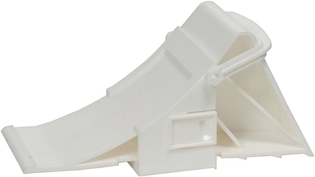 Unterlegkeil mit Halter für Anhänger weiss