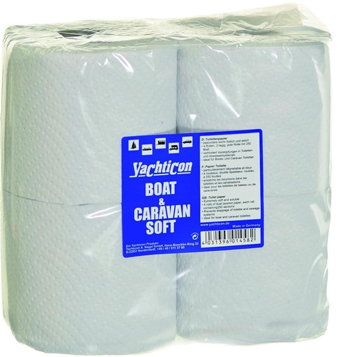 [32671] Yachticon Boat & Caravan Soft WC Papier 4 Rollen