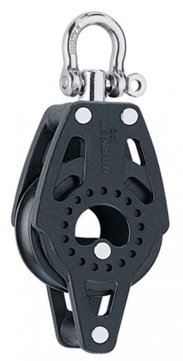 [40746] Harken 40mm Carbo Block mit Wirbel und Hundsfott