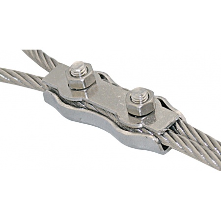 Duplexklemme 1.4401 für Drahtseil