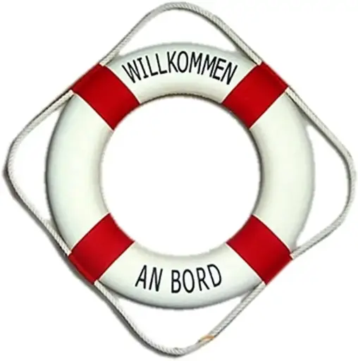 [WE 24162r] Rettungsring rot/weiss, 35 cm