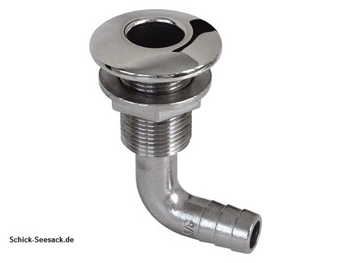 [31422] Borddurchlass Niro AISI316 25mm gebogen