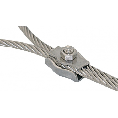 Simplexklemme 1.4401 für Drahtseil