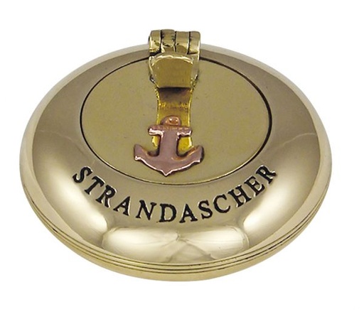 [43157] Klappaschenbecher Prägung STRANDASCHER