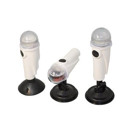 [31887] LED Nav-Licht Signal weiß m. Saugfuß