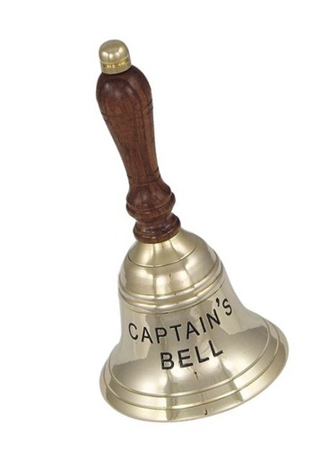 [SC 7024] Tischglocke "Captain's Bell", 17 cm Messing 