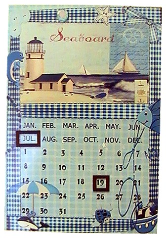 [155515] Wandkalender "Strand"