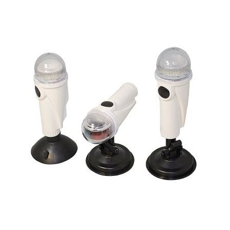 [32747] LED Nav-Licht Signal weiß m. 645mm Mast anschraub.