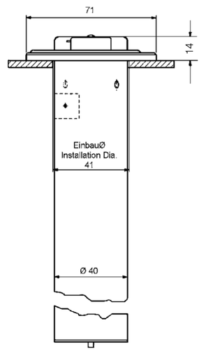 [40603-12] VDO Kraftstoff-Tauchrohrgeber 700 mm